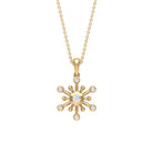 1/4 CT Snowflake Pendant for Women with Diamonds Diamond - ( HI-SI ) - Color and Clarity - Rosec Jewels