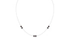 Simple Garnet Station Chain Necklace Garnet - ( AAA ) - Quality - Rosec Jewels