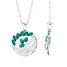 Marquise and Pear Emerald and Diamond Designer Pendant Emerald - ( AAA ) - Quality - Rosec Jewels