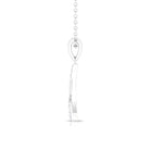 Modern Round Cut Diamond Pendant Necklace Diamond - ( HI-SI ) - Color and Clarity - Rosec Jewels