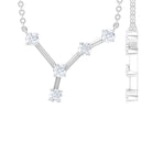 Diamond Cancer Zodiac Constellation Necklace Diamond - ( HI-SI ) - Color and Clarity - Rosec Jewels