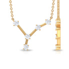 Diamond Cancer Zodiac Constellation Necklace Diamond - ( HI-SI ) - Color and Clarity - Rosec Jewels