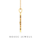 Genuine Diamond Beautiful Snowflake Pendant in Gold Diamond - ( HI-SI ) - Color and Clarity - Rosec Jewels