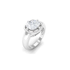 3.25 CT Cushion Cut Moissanite Solitaire Engagement Ring in Gold Moissanite - ( D-VS1 ) - Color and Clarity - Rosec Jewels