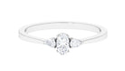 1/2 CT Diamond Three Stone Engagement Ring in Gold Diamond - ( HI-SI ) - Color and Clarity - Rosec Jewels