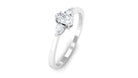 1/2 CT Diamond Three Stone Engagement Ring in Gold Diamond - ( HI-SI ) - Color and Clarity - Rosec Jewels