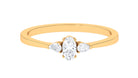 1/2 CT Diamond Three Stone Engagement Ring in Gold Diamond - ( HI-SI ) - Color and Clarity - Rosec Jewels