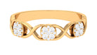 Illusion Set Diamond Infinity Band Ring Diamond - ( HI-SI ) - Color and Clarity - Rosec Jewels