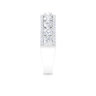 Cubic Zirconia Eternity Wedding Band Ring Zircon - ( AAAA ) - Quality - Rosec Jewels