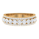 Cubic Zirconia Eternity Wedding Band Ring Zircon - ( AAAA ) - Quality - Rosec Jewels