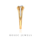 Cubic Zirconia Solitaire Band Ring Zircon - ( AAAA ) - Quality - Rosec Jewels