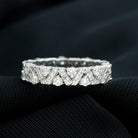 Zircon Wedding Anniversary Eternity Ring Zircon - ( AAAA ) - Quality - Rosec Jewels