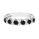 3/4 CT Designer Black Diamond Anniversary Ring with Diamond Black Diamond - ( AAA ) - Quality - Rosec Jewels