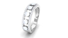 Real Moonstone and Diamond Anniversary Ring Moonstone - ( AAA ) - Quality - Rosec Jewels