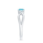 0.25 CT Natural Swiss Blue Topaz Solitaire Ring in Prong Setting Swiss Blue Topaz - ( AAA ) - Quality - Rosec Jewels