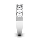 Marquise Cut Diamond Half Eternity Ring with Beads Diamond - ( HI-SI ) - Color and Clarity - Rosec Jewels