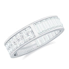 2.50 CT Certified Moissanite Eternity Band Moissanite - ( D-VS1 ) - Color and Clarity - Rosec Jewels