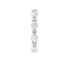 Amazing Moissanite Stackable Ring in Bezel Setting Moissanite - ( D-VS1 ) - Color and Clarity - Rosec Jewels