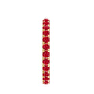 2 CT Created Ruby Full Eternity Band Ring in Gold Lab Created Ruby - ( AAAA ) - Quality - Rosec Jewels