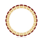 2.5 CT Round Lab-Created Ruby Full Eternity Ring in Gold Lab Created Ruby - ( AAAA ) - Quality - Rosec Jewels