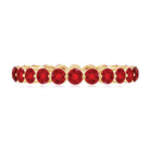 2.5 CT Round Lab-Created Ruby Full Eternity Ring in Gold Lab Created Ruby - ( AAAA ) - Quality - Rosec Jewels