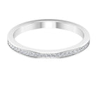 Pinpoint Set Natural Diamond Minimal Half Eternity Band Ring Diamond - ( HI-SI ) - Color and Clarity - Rosec Jewels