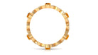 Natural Citrine and Diamond Eternity Ring in Prong Setting Citrine - ( AAA ) - Quality - Rosec Jewels