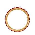 3 CT Round Lab-Created Ruby Full Eternity Band Ring in Gold Lab Created Ruby - ( AAAA ) - Quality - Rosec Jewels