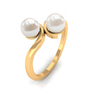 Toi Et Moi Freshwater Pearl Ring Freshwater Pearl - ( AAA ) - Quality - Rosec Jewels