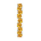 Heart Citrine Eternity Ring in Claw Setting Citrine - ( AAA ) - Quality - Rosec Jewels