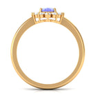 Princess Diana Inspired Tanzanite and Diamond Engagement Ring Tanzanite - ( AAA ) - Quality - Rosec Jewels