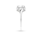 8 MM Cushion Cut Moissanite Solitaire Bypass Ring with Rope Frame Moissanite - ( D-VS1 ) - Color and Clarity - Rosec Jewels