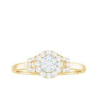 0.50 CT Minimal Zircon Engagement Ring in Gold Zircon - ( AAAA ) - Quality - Rosec Jewels