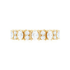 Oval and Round Cut Moissanite Eternity Ring Moissanite - ( D-VS1 ) - Color and Clarity - Rosec Jewels