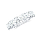 1.75 CT Womens Moissanite Designer Half Eternity Band Ring Moissanite - ( D-VS1 ) - Color and Clarity - Rosec Jewels